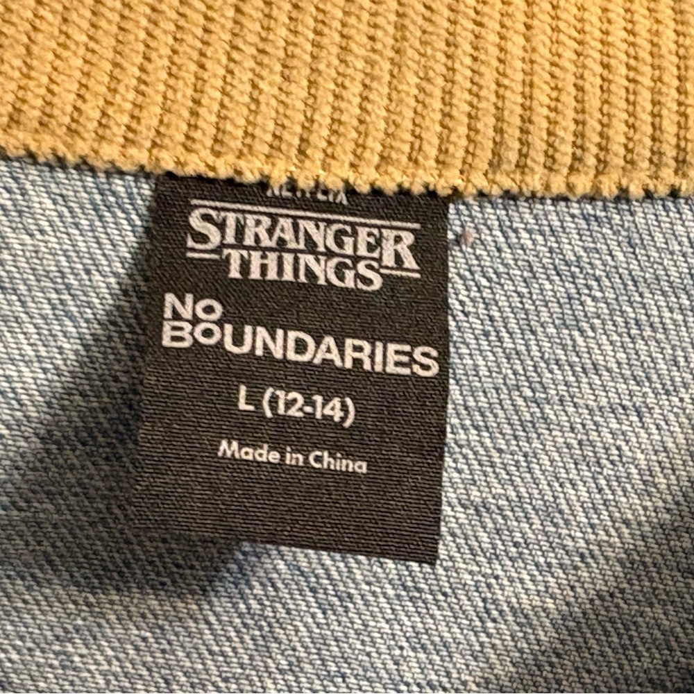 Netflix Stranger Things Cotton Denim Jacket from No Boundaries - Picture 3 of 4